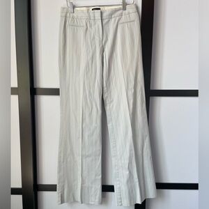 BCBGMaxAzria Women's Light Blue Pinstriped Trousers